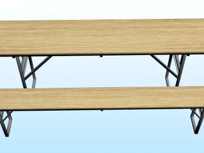 OUTDOOR FURNITURE 16 Low-poly 3D model