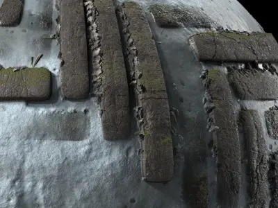 Pavement Materials 32- By Snow and Mud Sbsar Pbr 4k Seamless Texture