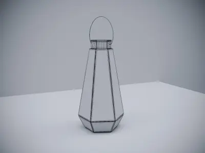 westelm table latern 3D model