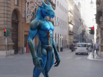 DRAGON WARRIOR CREATURE 3D model