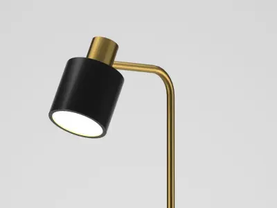 Salena Arched Floor LED Lamp by Foundstone 3D model