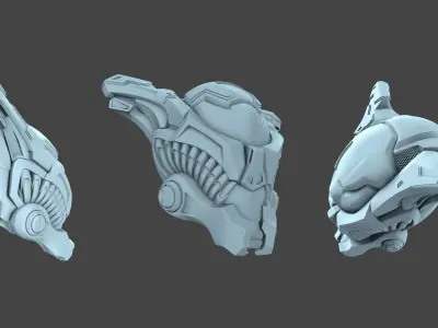 helmet elien 01 01 3D model