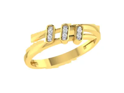 Solitaire Women Engagement Wedding Rings 3D print model purchase