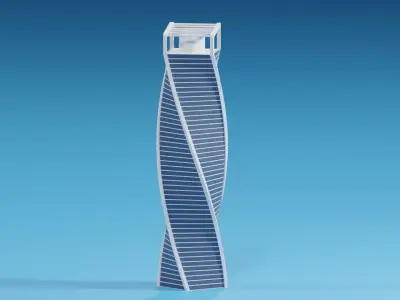 Moscow Evolution Tower Russia 3D model