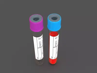 Collection Tube Blood 3D model