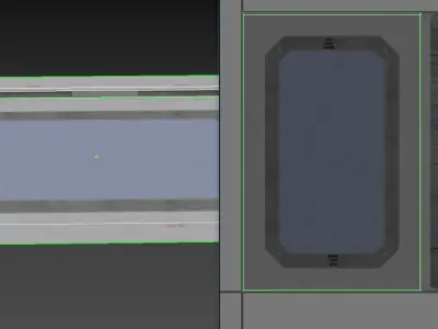 Sci Fi Floor Game Ready Lowpoly Low-poly 3D model