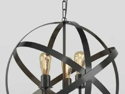 Hanging lamp LOFT HOUSE P-74 3D model