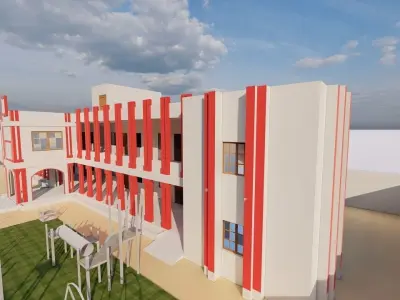 School-University- High School 3D model