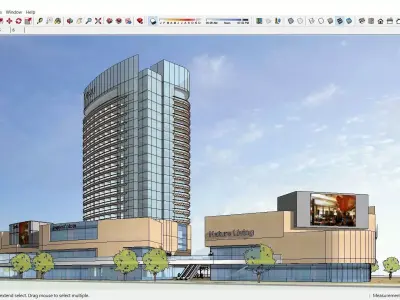 Sketchup Shopping Center E3 3D model