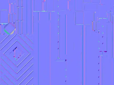 Wood Entrance Door 5 3D model