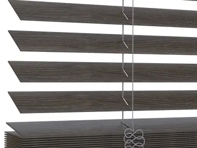 RH Modern Wood blinds 3D model