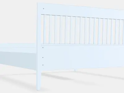 IDANAS Bed frame 8 Low-poly 3D model