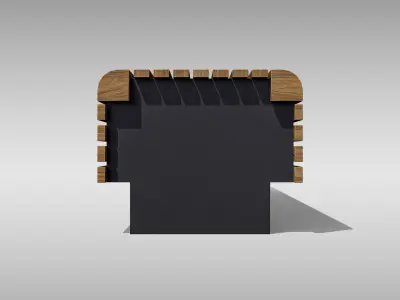 Park Bench 01 Low-poly 3D model purchase