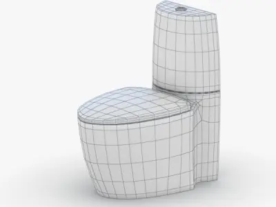 1534 - Toilet Low-poly 3D model