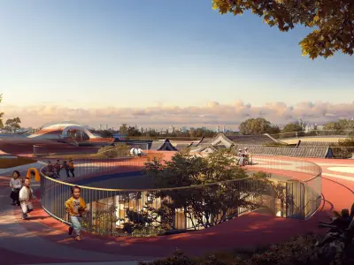 Futuristic Mixed-Use District Masterplan 3D model