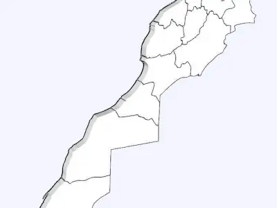 Moroccan 3D Map 3D model