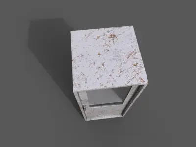 Old Modern Furniture 3D Model Low-poly 3D model