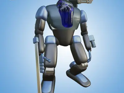 Cyraxz Mech Sync AI 001 First Generation Mechanic Robot 3D model