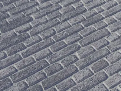 Mixed Red Brown Handmade Bricks PBR Texture Texture