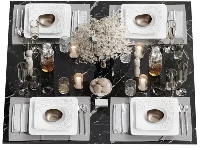 Table Set 14 3D model