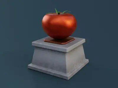 Tomato Monument Low-poly 3D model