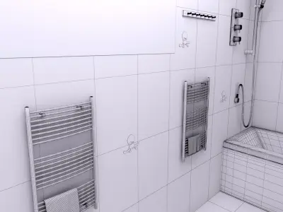 bathroom interior 4 3D model