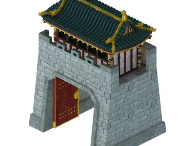 Beijing City - City Gate 02 3D model