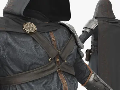  Fantasy Assassin Mage Outfit Full Body 