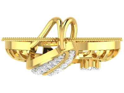 Solitaire Women Pendant 3dm STL OBJ FBX Renders Details 3D print model