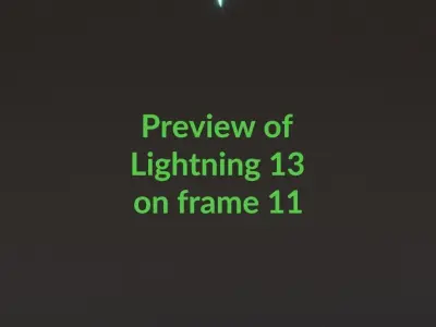 Animated Lightning v13 Low-poly 3D model