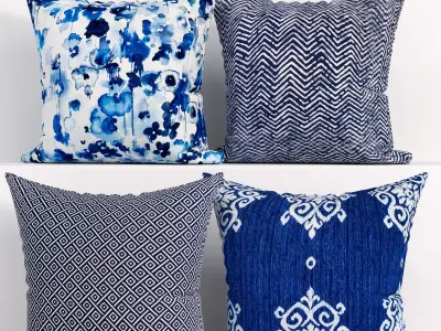 50 Decorative set pillow 3D model