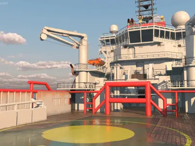  Bylgia Deep-Sea Anchor Handling Tug Rigged for Maya 