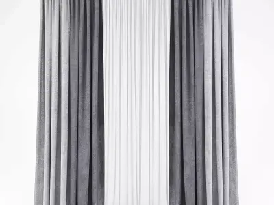 Curtains515 curtain Low-poly 3D model