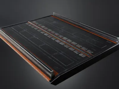 Sci-fi road 3D model