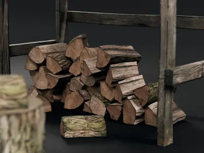 Firewood Asset Pack 3D model