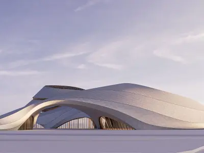 Futuristic building 46 3D model