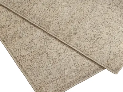 Carpet set 2202 - Jute Rug - 4K 3D model