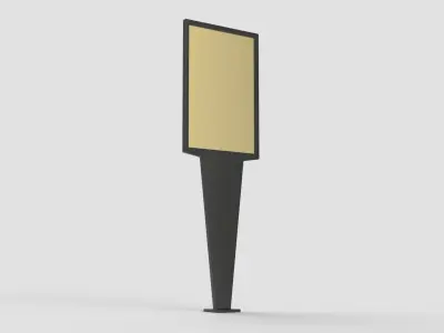 Citylight Poster 3d model 3D model