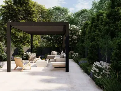 Garden Landscape 3D Model - SketchUp and Lumion Scene 3D model