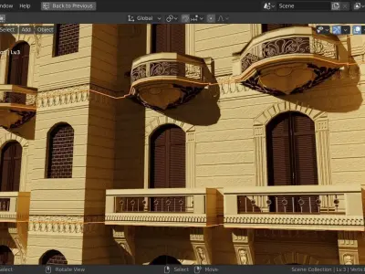 3d building for game development  Free low-poly 3D model