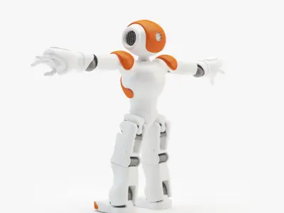 Rigged Robot Nao 3D model