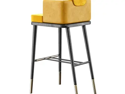 BAR CHAIR ASHBY Low-poly 3D model