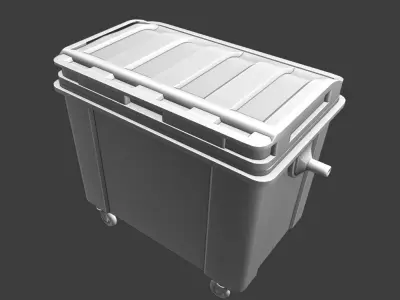Dumpster trash can - trash can Low-poly 3D model