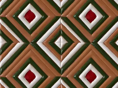 Diamond Stripe Talavera Ceramic Tiles Texture