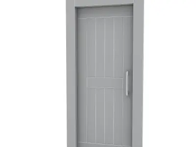 3D model modern bohemian door 05 Low-poly 3D model