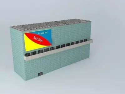 Moscow Sheremtyevo Airport Hub Royal Inc. RUSSIA Headquarters Free 3D model