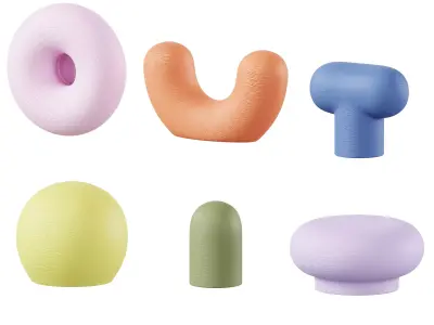 3D-printed furniture handles by Etsy 3D model