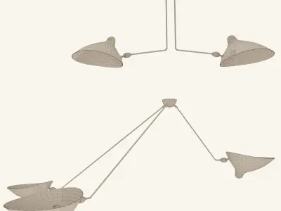 SPIDER-PAR3B-P2B pendant lamp 3D model