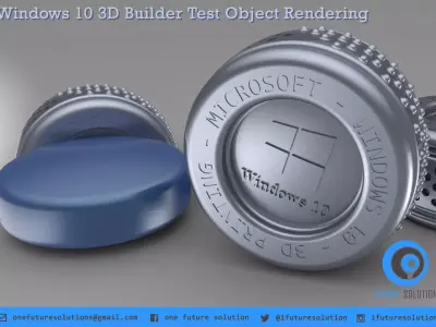 Windows 10 3D Builder Test Object Free 3D print model