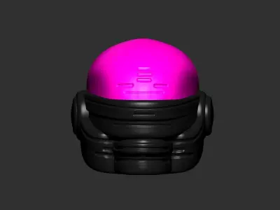 helmet high poly sculpt 3d printable ver 7 3D model 3D model